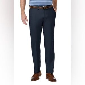 NWT Haggar Claasic Fit Performance Pant Cool‎ 18 Pro Golf Navy 42 x 30 Tennis